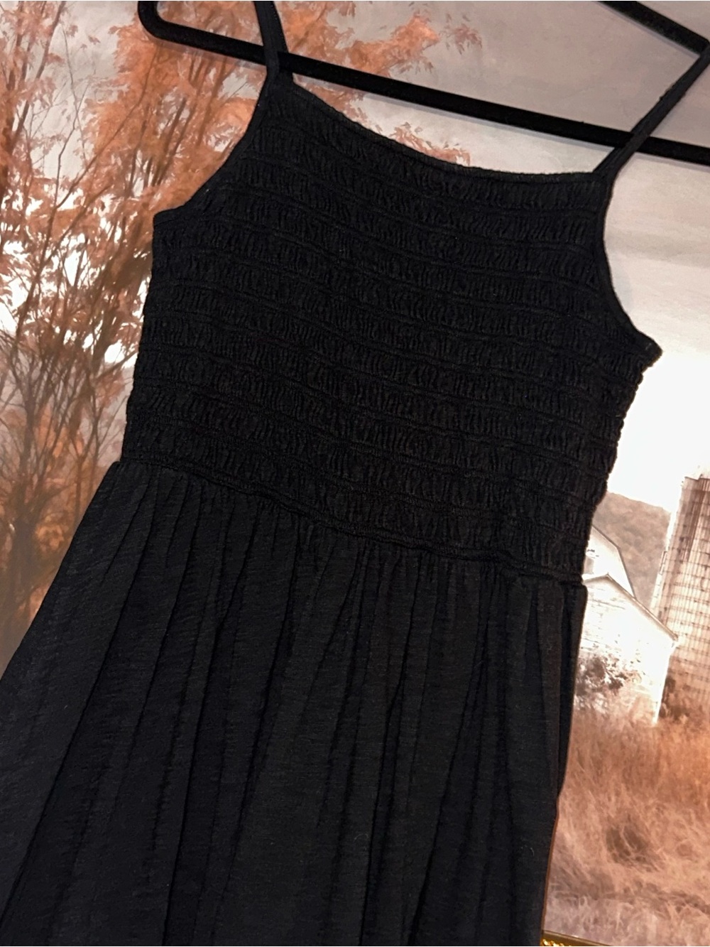 Gap Women’s Black Smocked Cami Dress L